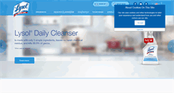 Desktop Screenshot of lysol.com