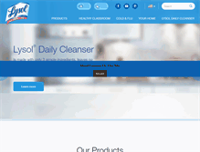 Tablet Screenshot of lysol.com